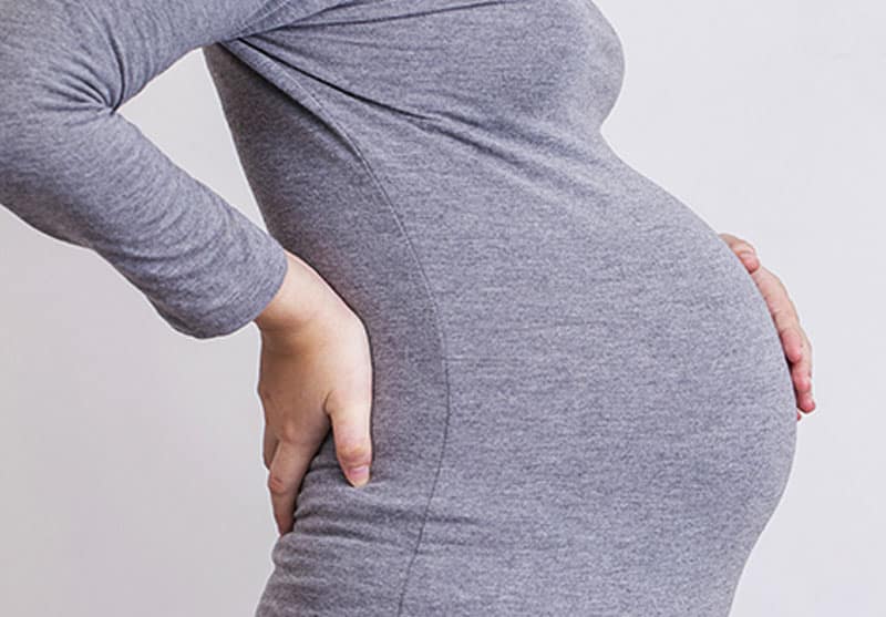 علت کمر درد در بارداری